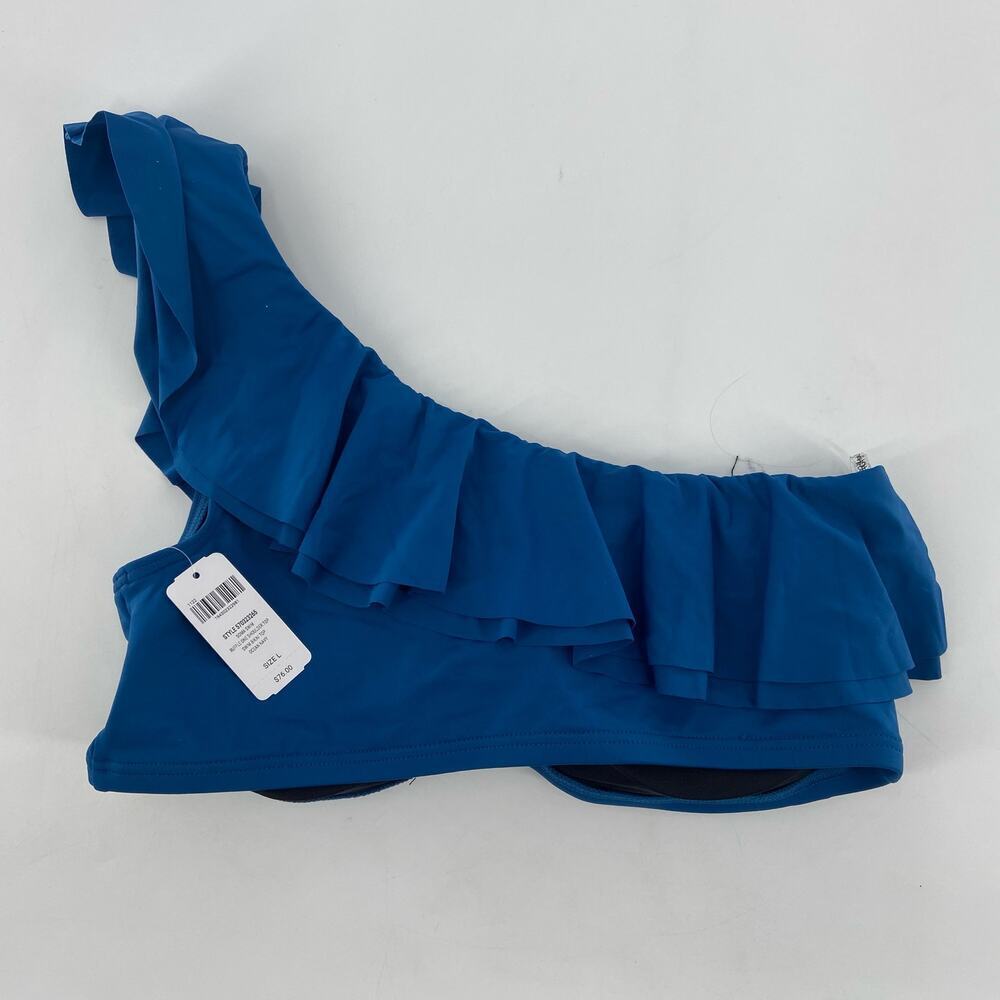 Soma Ruffle One Shoulder Bikini Top L - Picture 5 of 11